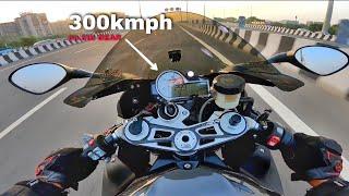 300kmph on My BMWS1000 RR for the 1st TIME 