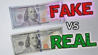 Real $100 Bill Vs. Fake $100 Bill