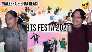 BTS FESTA is here!!!| Waleska & Efra react to BTS [2021 FESTA] (방탄소년단) BTS ROOM LIVE