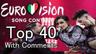 eurovision 2022 top 40 (With Commentary) From Portugal