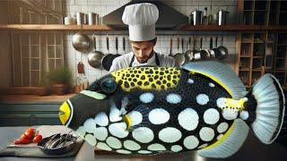 The Art of Catching and Processing Clown Triggerfish into a Delicious Japanese Delicacy