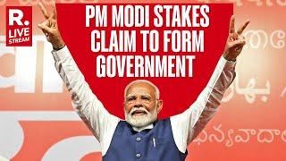 PM Narendra Modi Stakes Claim To Form Government | Rashtrapati Bhavan LIVE | NDA | Elections 2024