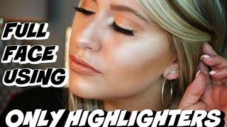 FULL FACE USING ONLY HIGHLIGHTERS CHALLENGE #HIGHLIGHTONFLEEK