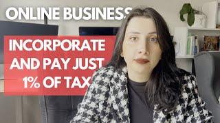 Where to Incorporate an Online Business Remotely and Pay Just 1% of Tax | Remote Work 2024