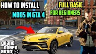 HOW TO INSTALL MODS IN GTA 4 BASIC FULL TUTORIAL HOW TO ADD CAR MOD IN GTA 4 EASY