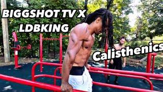 Biggshot Tv Does Intense UPPER BODY CALISTHENICS WORKOUT ROUTINE!