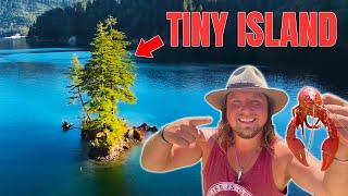 24 Hours CAMPING On A TINY ISLAND!