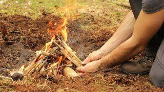 How to Light a Campfire with Natural Materials and a Ferro Rod