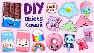 12 DIY KAWAII OBJETS - FOURNITURES SCOLAIRES KAWAII - ARTISANAT EN PAPIER ET PLUS ENCORE... #diy