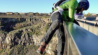 BASE jump from 500ft bridge