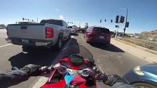 How to Navigate Your Motorcycle around a Car Wreck