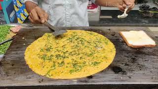 Pudla | Besan ka Chilla | Pudla Sandwich | Mumbai Street Food