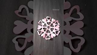 ️How to make a snowflake|| Christmas Ornaments️️ #shorts #viralshorts #youtubeshorts #snowflakes