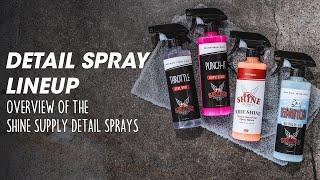 Overview of the Shine Supply Detail Sprays | Shine Supply Products