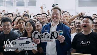 Watch: Elon Musk Visits Tesla’s Gigafactory on China Trip | WSJ News