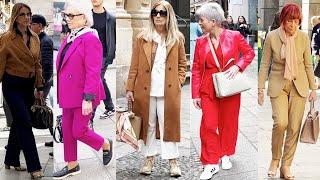 Over 50 Outfits Inspiration : Street Style Milan | April 2024