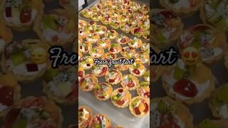 Fresh fruit tart || tart || #freshfruittart #tart #bakery #pastry #viralsweet #chef #chefwork #food