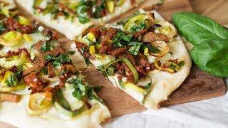 Pikanter Flammkuchen – veganes Rezept – Lecker Lecker #54