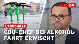 Brandenburger CDU-Chef Jan Redmann betrunken auf E-Scooter unterwegs