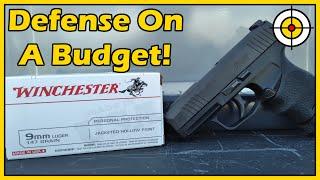 BUDGET 9mm Defensive AMMO! Winchester 147 Grain Hollow Point Ballistic Gel Test!