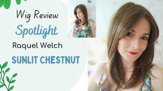 Spotlight | Raquel Welch | Sunlit Chestnut | Wig Review #raquelwelchwigs #lowdensity #wigreview