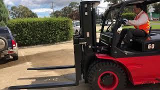 Brand New Hangcha Forklift 6.0 ton Dual Fuel Container Mast