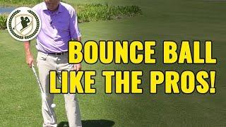 GOLF TRICK SHOT - HOW TO BOUNCE GOLF BALL LIKE THE PROS!