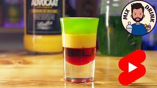 Squashed frog cocktail #shorts коктейль Раздавленная лягушка #advocaat