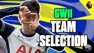 GW11 Team Selection w/ FPL Chai | All About Spurs | Fantasy Premier League Tips 24/25