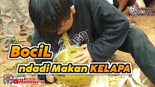 BociL Ndadi makan kelapa || anak kecil kesurupan jaranan  NGeriiii.. !! 