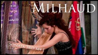 Darius Milhaud - Harp Sonata - 3rd movement - Luiza Mintsaeva