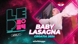  Baby Lasagna "Rim Tim Tagi Dim" (Croatia 2024) - LIVE @ London Eurovision Party 2024