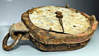 Antique Rusty German Clock - Restoration Video