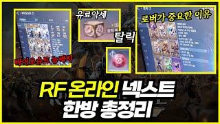 RF 온라인 넥스트 총정리(슈트,로버,유료악세,탈릭,던전,보스,컬렉션,장비,탐사)