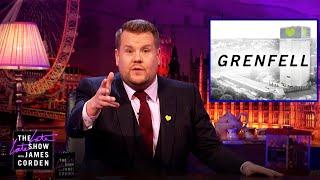 James Corden Talks About Grenfell Tower