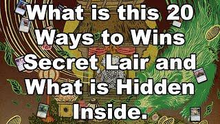 20 Ways to win Secret lair Magic the gathering Commander TCG