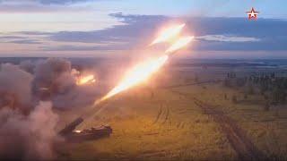 Russia's Artillery Capabilities  On target! BM 30 Smerch 9K58 300mm Tornado G 122mm  TOS 1 In ACTION