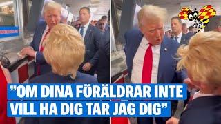 Pojken tror inte sina ögon – möter Donald Trump: ”Vilken kille!”