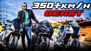 350+Km/h SUPERBIKES SHOOTOUT | KAWASAKI H2R | ZS MOTOVLOGS |