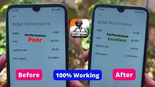 Phone CPU Overclock Tricks Get 144Hz Refresh Rate & 90 Fps BGMI Gameplay in 2GB RAM Phone