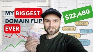 $22,480 Domain Flip step by step + how to make REAL money flipping domains in 2023