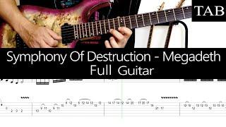SYMPHONY OF DESTRUCTION - Megadeth: FULL guitar cover + TAB