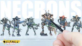 How To Paint Necrons | Their Dynasties | and different colour glowy effects