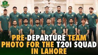 BTS Vibes: Pre-Departure Team Photo for the T20I Squad in Lahore  | PCB | MA2A