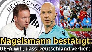 Eilmeldung! Nagelsmann: 'Der Schiedsrichter erhielt Anweisungen von der UEFA, uns zu eliminieren!