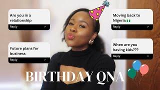 Getting married, Kids, Future plans || Birthday QnA