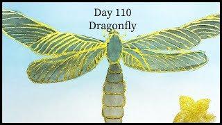 Watercolor Beginner - Day 110 Dragonfly