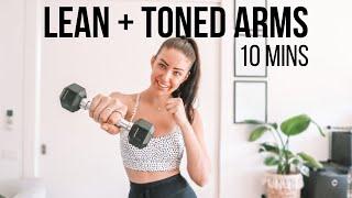 10 MIN TONED ARMS WORKOUT (At Home Minimal Equipment) | Emma Caitlain