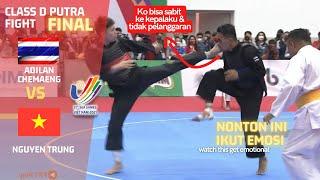 adilan chemaeng (thailand) vs nguyen trung (vietnam) kelas D putra pencak silat sea games 2022