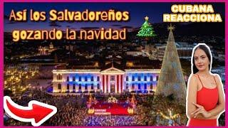 CUBANA REACCIONA A LA NAVIDAD EN EL SALVADOR POR PRIMERA VEZ 2024/@Danara2.0 @quechivoasere